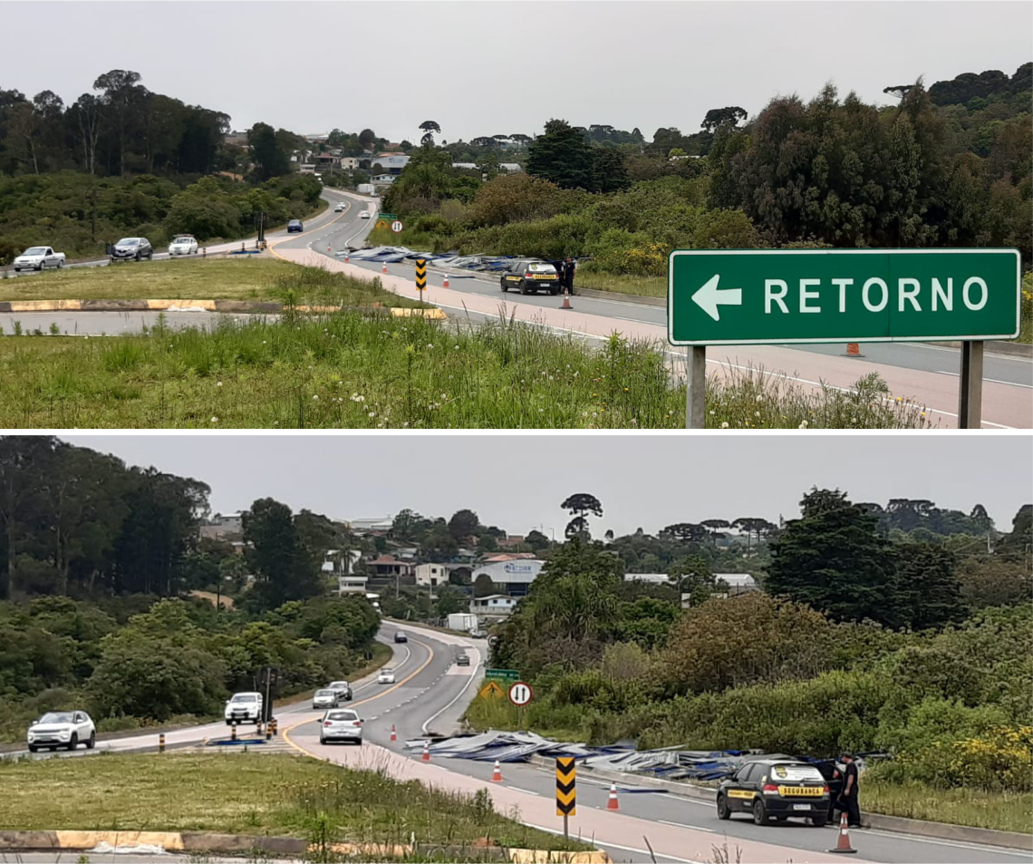 Carreta fica emperrada na ladeira da ponte grande em Mutuípe; veja